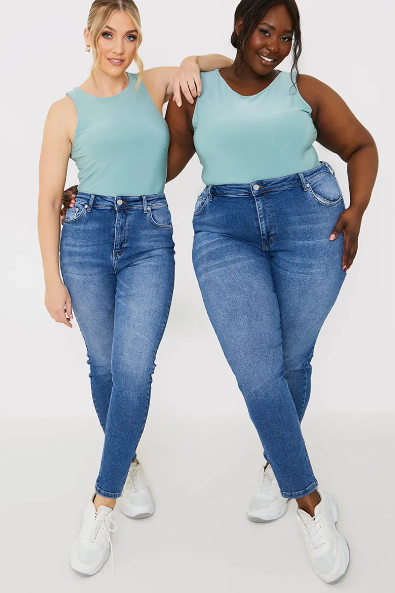 Stretch High Waist Skinny Jeans