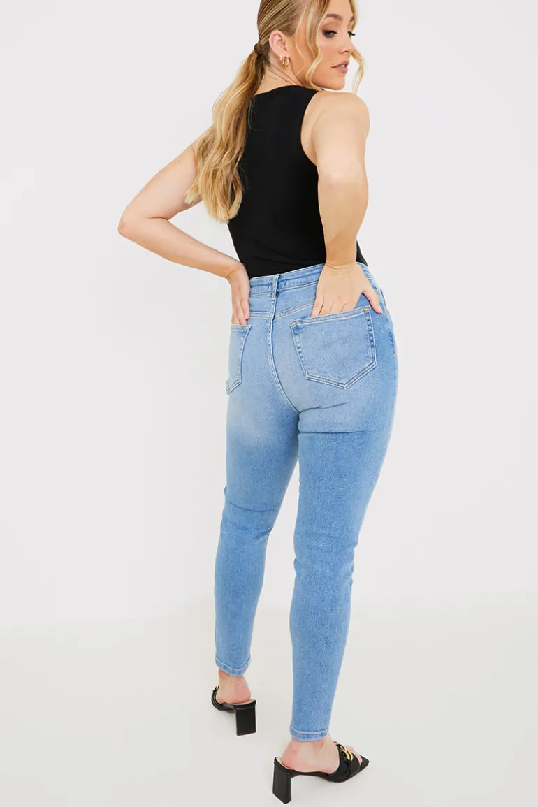 Stretch High Waist Skinny Jeans