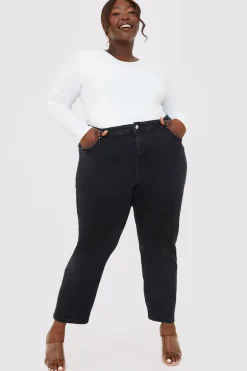 Stretch Straight Jeans