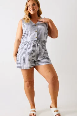 Stripe Elasticated Waist Shorts