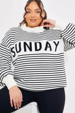 Stripe Sunday Knit Jumper