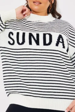Stripe Sunday Knit Jumper