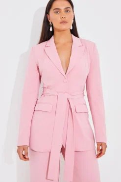 Tailored Belted Blazer