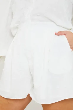 Textured Dobby Detail Co-ord Shorts