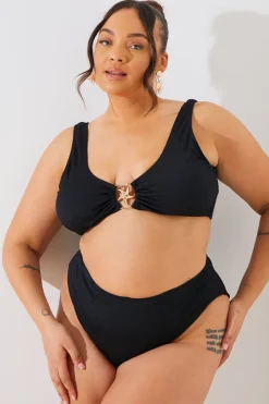 Textured Starfish Detail Bikini Top
