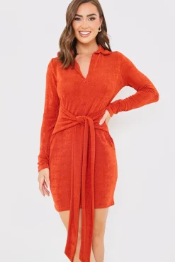 Tie Front Mini Dress