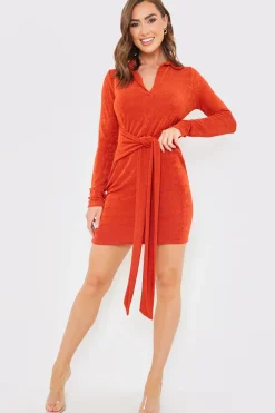 Tie Front Mini Dress