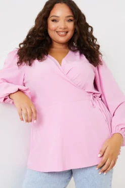 Tie Front Wrap Top