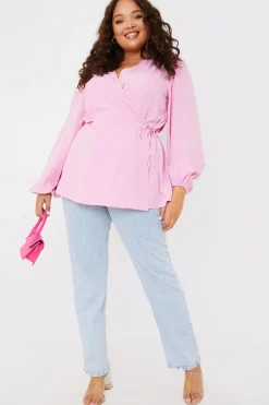 Tie Front Wrap Top