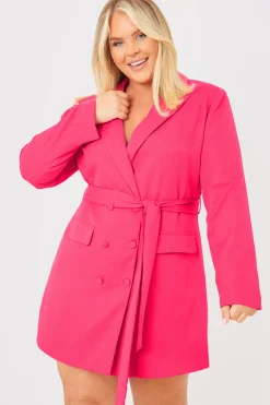 Tie Waist Blazer Dress