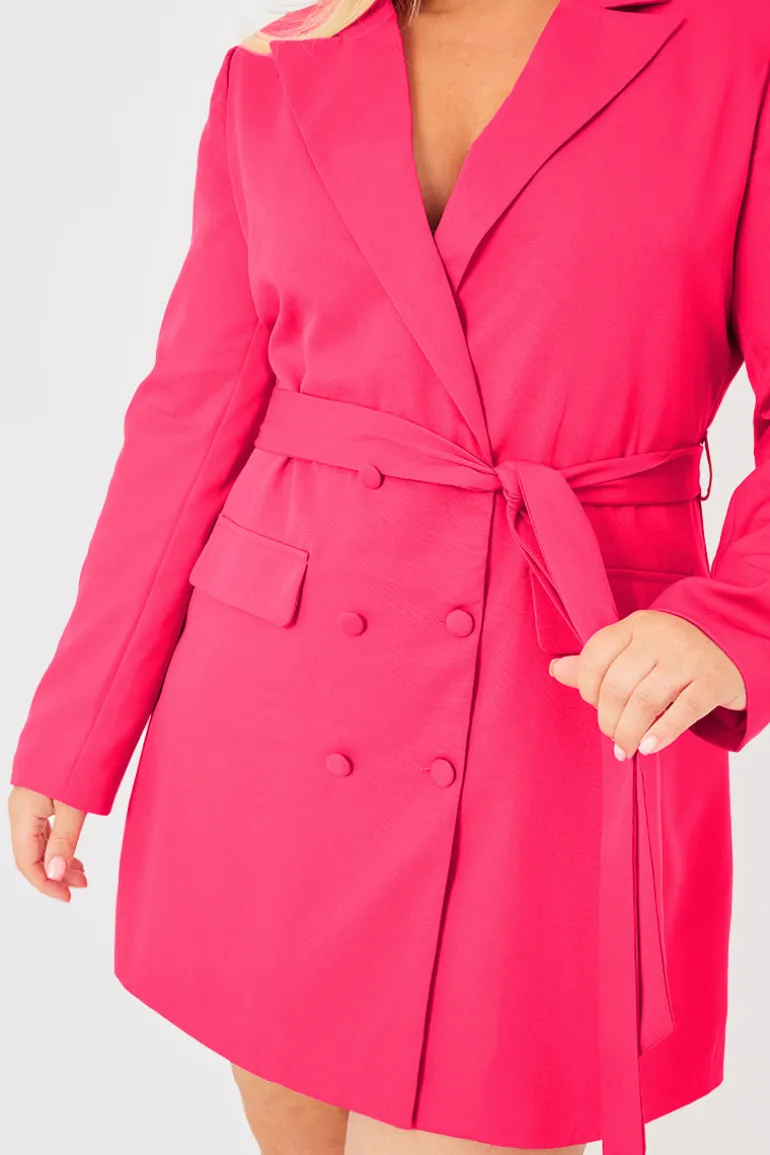Tie Waist Blazer Dress