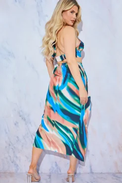 Twist Front Midi Skirt
