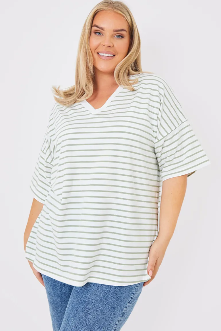 V Neck Oversized T-Shirt