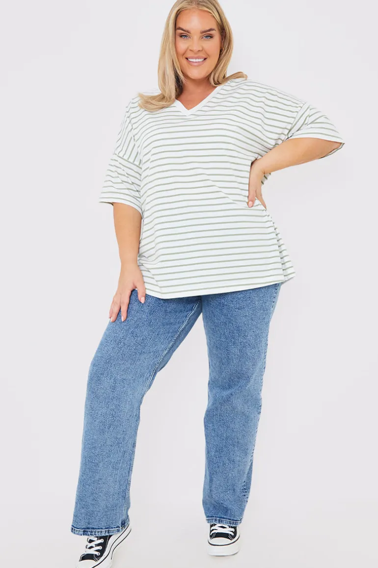 V Neck Oversized T-Shirt
