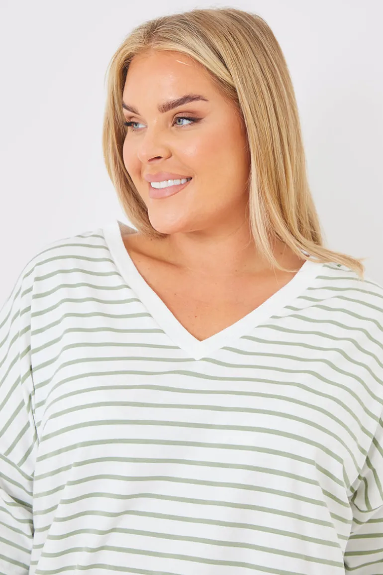 V Neck Oversized T-Shirt