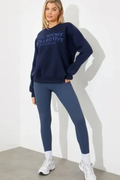 V-Neck Embroidered Sport Collective Jersey Sweater