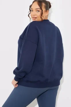 V-Neck Embroidered Sport Collective Jersey Sweater