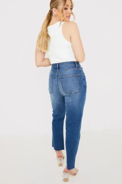 WASH STRETCH STRAIGHT JEANS