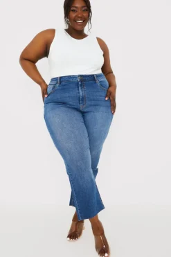 WASH STRETCH STRAIGHT JEANS