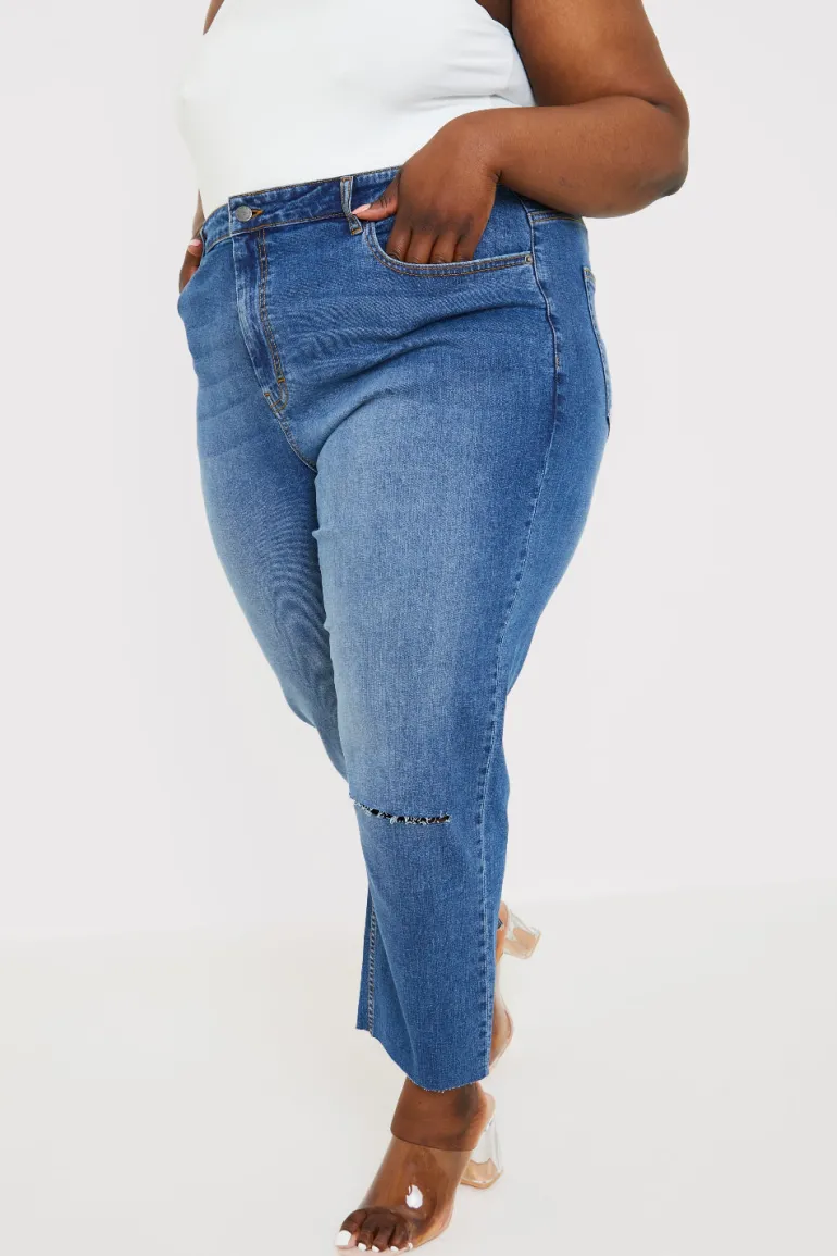 WASH STRETCH STRAIGHT JEANS