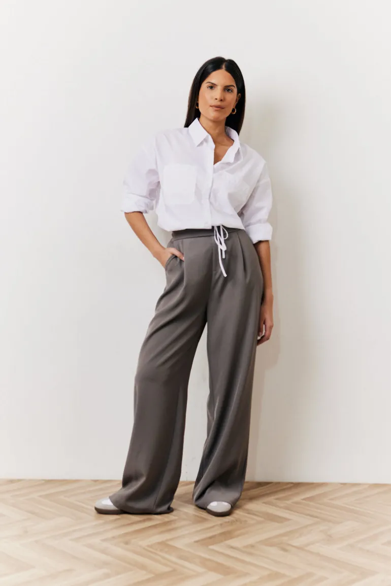 White Oversized Poplin Shirt