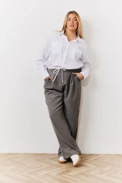White Oversized Poplin Shirt