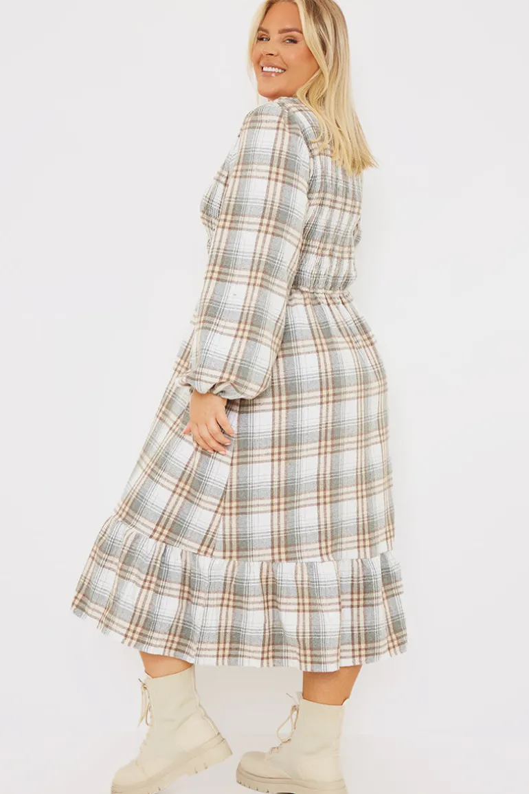 Wrap Front Midi Dress