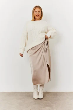 Wrap Midi Skirt