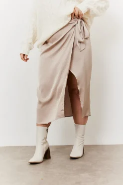 Wrap Midi Skirt