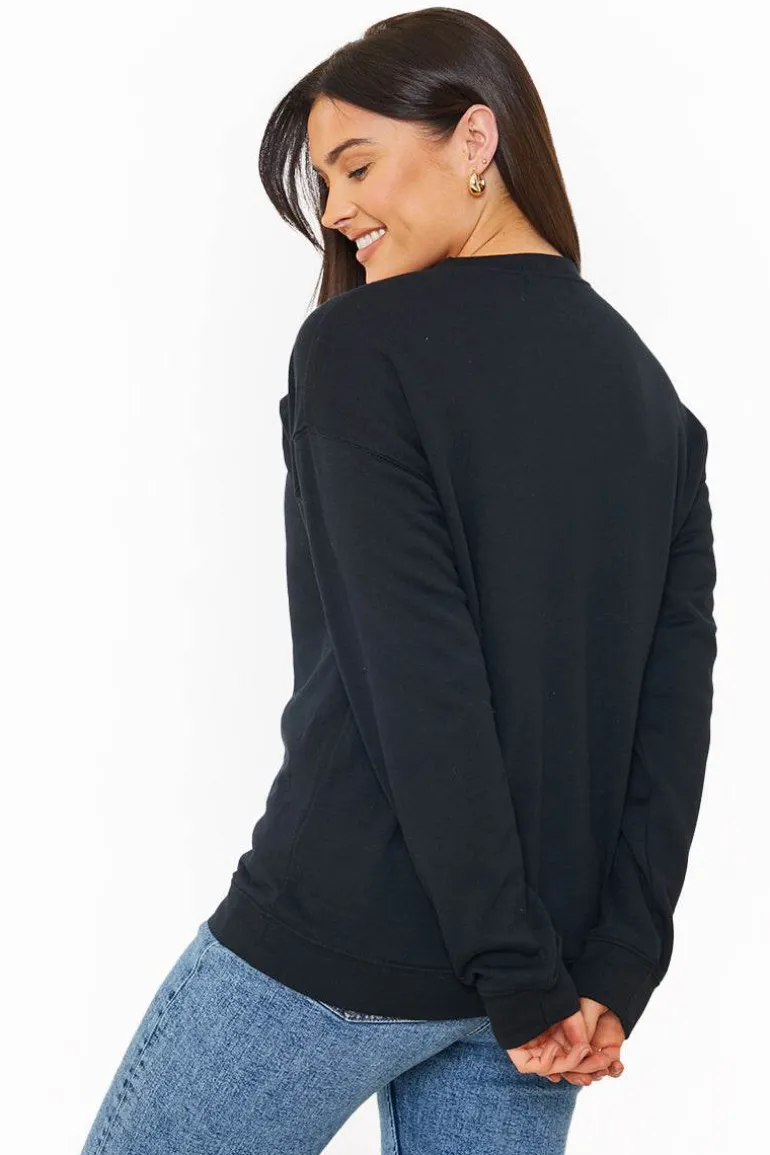 YES, AND?' PRINTED SWEATSHIRT
