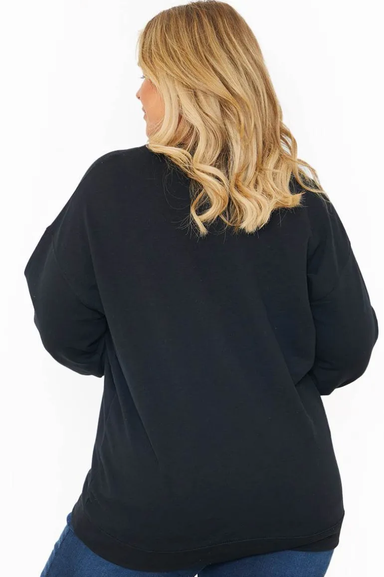 YES, AND?' PRINTED SWEATSHIRT