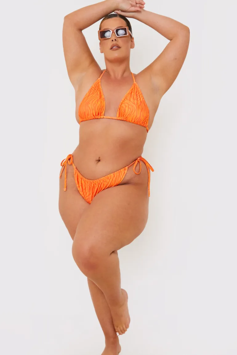 Zebra Print Bikini Bottoms